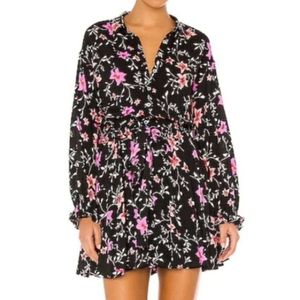 Free People Lighten Up floral mini dress size XS